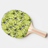 Olivgrünes Muster Tischtennis Schläger (Seitenansicht)