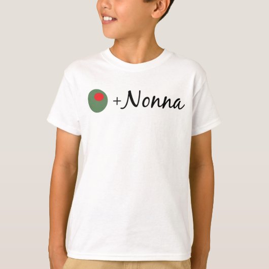 Olivgrünes Nonna T-Shirt (Vorderseite)