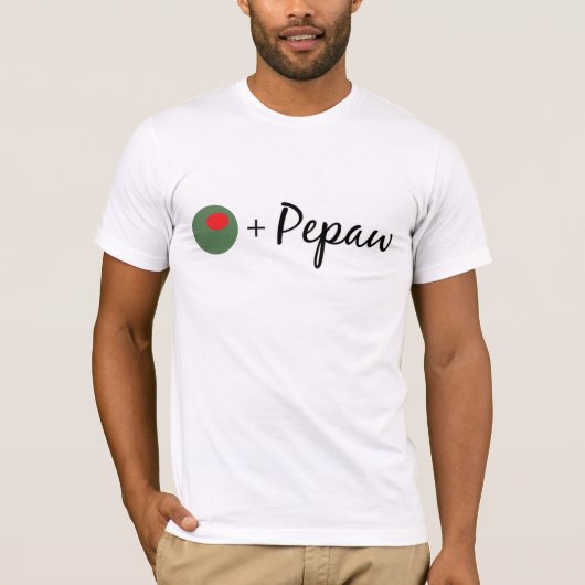 Olivgrünes Pepaw T-Shirt (Vorderseite)