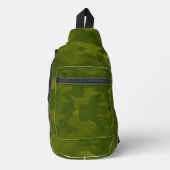 Olivgrünes Tarnmuster Crossbody Bag (Vorderseite)
