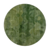 Olivgrünes Tarnmuster Schneidebrett (Vorderseite)