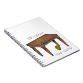 Olivgrünes Witz-Notizbuch Notizblock (Rechte Seite)