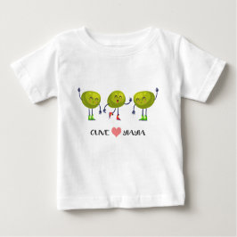 Olivgrünes Yiayia T-Stück Baby T-shirt