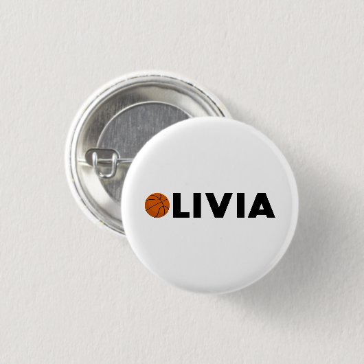 Olivia Basketball Button (Vorne & Hinten)