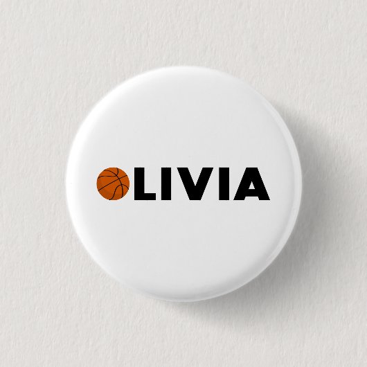 Olivia Basketball Button (Vorderseite)