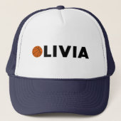 Olivia Basketball Truckerkappe (Vorderseite)