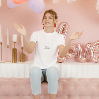 Olivia BRIDESMAID | Modernes Minimalistisches Scri T-Shirt