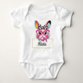 Olivia Bubble Easter Bunny Baby Strampler (Vorderseite)