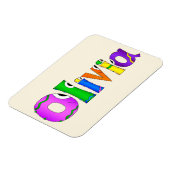 "Olivia" Cartoon-Zeichenname Magnet (Linke Seite)