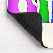 "Olivia" Cartoon-Zeichenname Mousepad (Ecke)