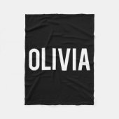 Olivia - Cool New Funny Name Fan Gift Tee Fleecedecke (Vorderseite)