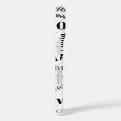 Olivia Custom Name Black White  Case-Mate iPhone Hülle (Rückseite / Rechts)