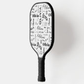 Olivia Custom Name Black White  Pickleball Schläger (Links)