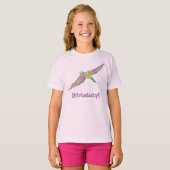 Olivia dactyl Funny Colorful Pterodactyl Dinosauri T-Shirt (Vorne ganz)
