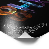 Olivia - Der Name Olivia in 3D-Leuchten (Foto) Fotodruck (Ecke)