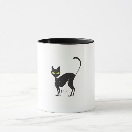 Olivia, die freundliche Cat-Tasse Tasse (Zentrum)