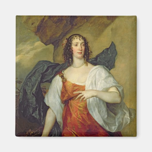 Olivia, Ehefrau Endymion Porter, c.1637 Magnet (Vorne)