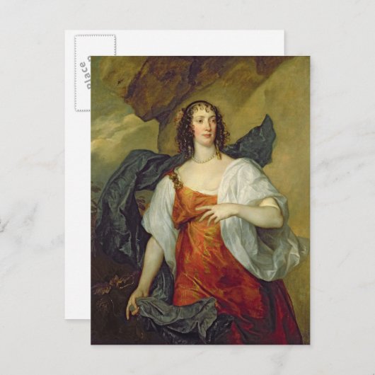 Olivia, Ehefrau Endymion Porter, c.1637 Postkarte (Vorne/Hinten)