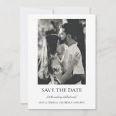 Olivia Elegant Christlich Monogram Foto Wedding Save The Date (Vorderseite)