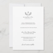 Olivia Elegant Christlich Monogram Foto Wedding Save The Date (Rückseite)