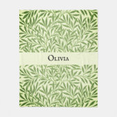 Olivia Elegant Muster Personalisierter Name Fleecedecke (Vorderseite)