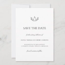 Olivia Elegant Wedding Monogram Save the Date