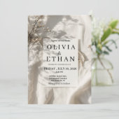 Olivia & Ethan Hochzeitseinladung Einladung (Stehend Vorderseite)