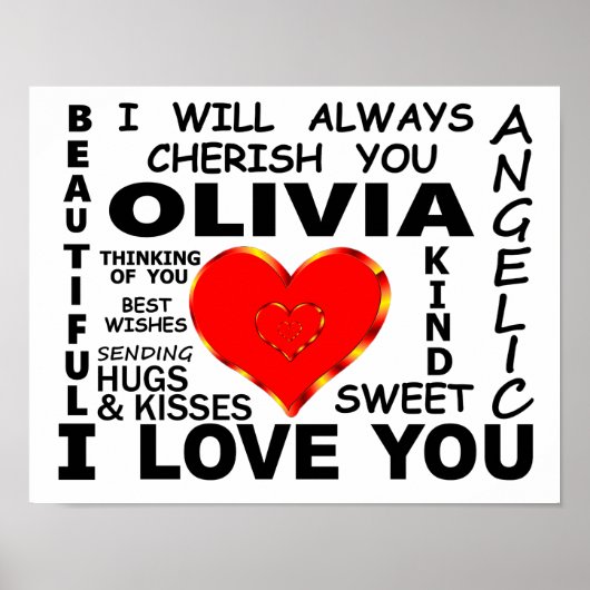 Olivia I Liebe You Poster (Vorne)