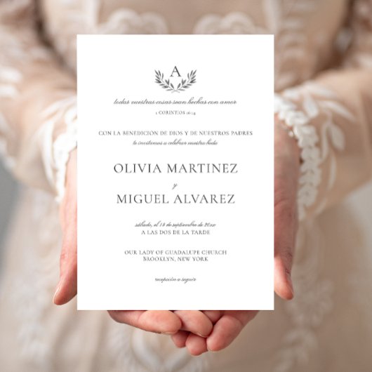 Olivia Invitacion de Boda Cristiana Wedding Einladung