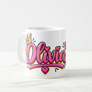 Olivia Kaffeetasse, Personalisierte Olivia Namens Kaffeetasse