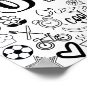 "OLIVIA" - Kontur-Design Poster (Ecke)