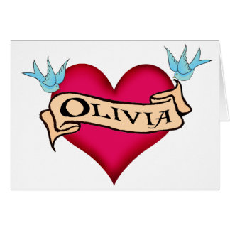 Olivia - kundenspezifische Herz-Tätowierungs-T -