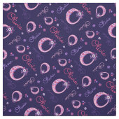Olivia Letter O Monogramm Blume Stoff (Muster)
