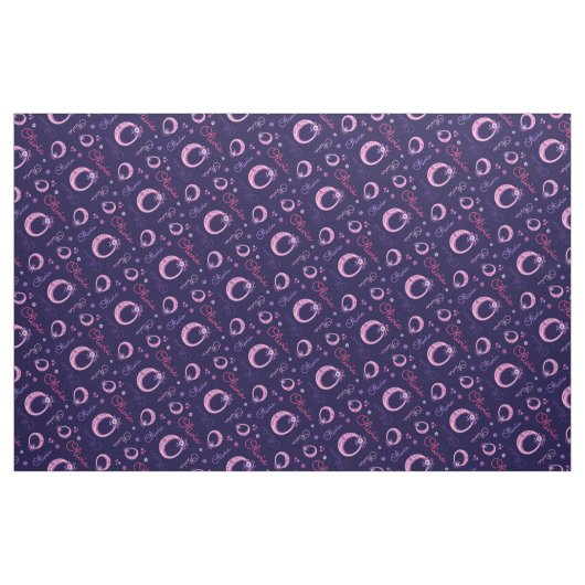 Olivia Letter O Monogramm Blume Stoff (Fat Quarter (45,7 x 55,9 cm))