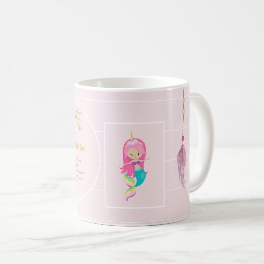 OLIVIA - Mädchen Name Bedeutung Geschenk - Meerjun Kaffeetasse (VorderseiteRechts)