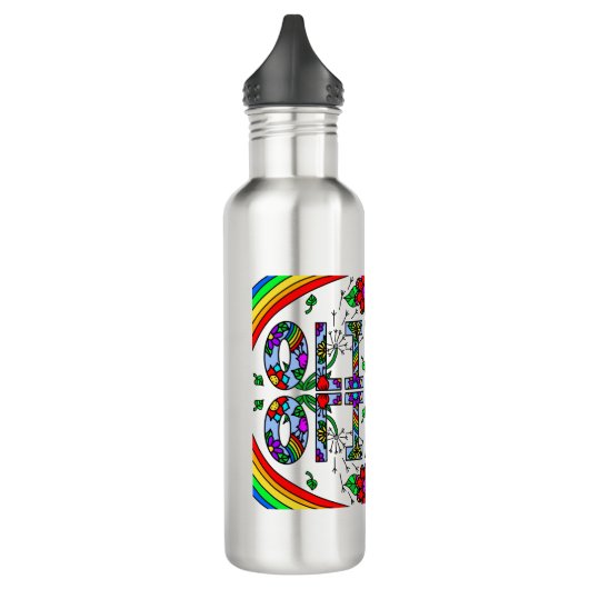 Olivia, Mädchenname Whimsical Art Aluminium Water Edelstahlflasche (Links)