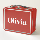 Olivia Metall Brotdose (Vorderseite)