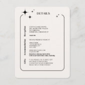 OLIVIA Moderne ivorische Himmelskarte Begleitkarte (Vorderseite)