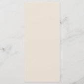 OLIVIA Modernes Hochzeitsfrühstück der Elfenbeinkü Menükarte (Rückseite)