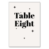 OLIVIA Modernes Hochzeitsfrühstück der Elfenbeinkü Tischnummer (Rückseite)