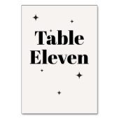 OLIVIA Modernes Hochzeitsfrühstück der Elfenbeinkü Tischnummer (Rückseite)