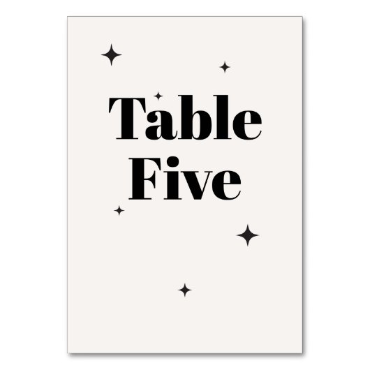 OLIVIA Modernes Hochzeitsfrühstück der Elfenbeinkü Tischnummer (Vorderseite)