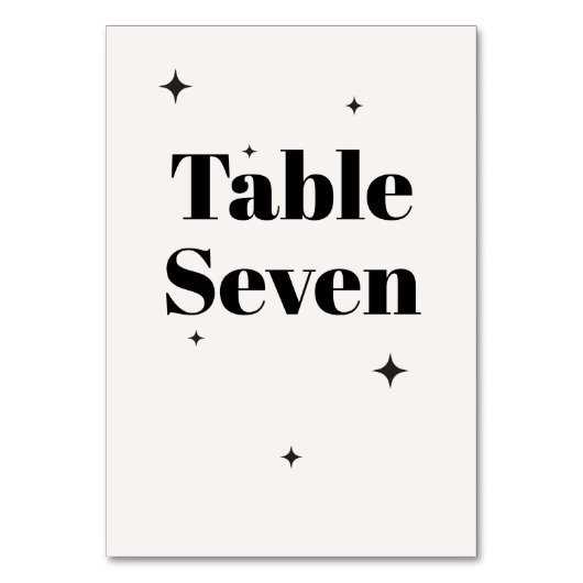 OLIVIA Modernes Hochzeitsfrühstück der Elfenbeinkü Tischnummer (Vorderseite)