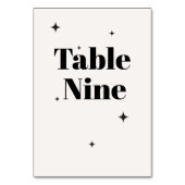 OLIVIA Modernes Hochzeitsfrühstück der Elfenbeinkü Tischnummer (Rückseite)