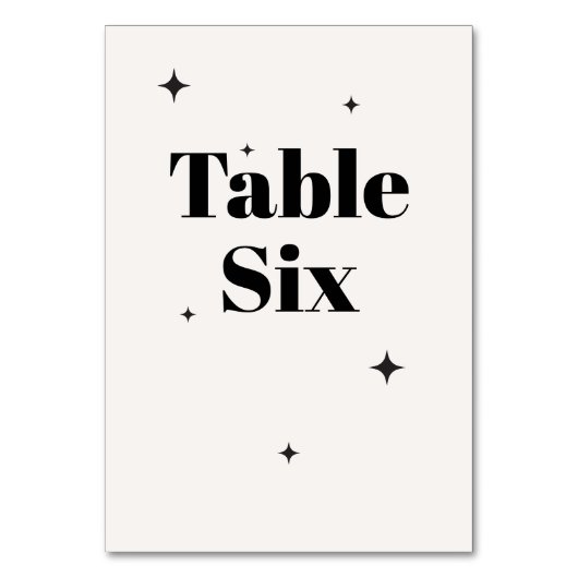 OLIVIA Modernes Hochzeitsfrühstück der Elfenbeinkü Tischnummer (Vorderseite)