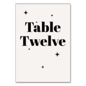 OLIVIA Modernes Hochzeitsfrühstück der Elfenbeinkü Tischnummer (Rückseite)
