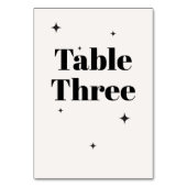 OLIVIA Modernes Hochzeitsfrühstück der Elfenbeinkü Tischnummer (Rückseite)