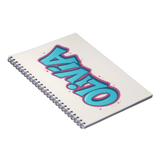 Olivia Name Art Notizblock (Rechte Seite)