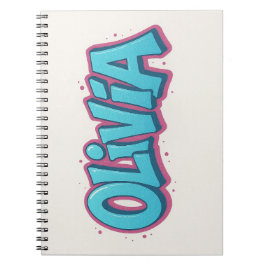 Olivia Name Art Notizblock