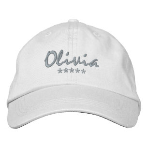 Olivia Name Bestickte Baseballkappe